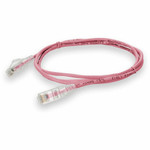 AddOn ADD-5FSLCAT6-PK 5ft RJ-45 (Male) to RJ-45 (Male) Straight Pink Cat6 STP PVC Copper Patch Cable