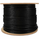 AddOn ADD-CAT6BULK1KO-BK 1000ft Non-Terminated Black Cat6 UTP Outdoor Rated Copper Patch Cable