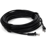 AddOn ADD-12FCAT6-BK 12ft RJ-45 (Male) to RJ-45 (Male) Black Cat6 Straight UTP PVC Copper Patch Cable