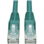 Tripp Lite N201-06N-GN Cat6 Gigabit Snagless Molded (UTP) Ethernet Cable (RJ45 M/M) PoE Green 6-in. (15.24 cm)