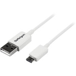 StarTech USBPAUB1MW 1m White Micro USB Cable - A to Micro B