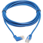 Tripp Lite N204-S10-BL-RA Right-Angle Cat6 Gigabit Molded Slim UTP Ethernet Cable (RJ45 Right-Angle M to RJ45 M) Blue 10 ft. (3.05 m)