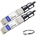 AddOn 331-5217-AO Dell 331-5217 Compatible TAA Compliant 40GBase-CU QSFP+ to QSFP+ Direct Attach Cable (Passive Twinax, 1m)
