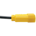 Tripp Lite 4ft Computer Power Cord Extension Cable C14 to C13 Yellow 10A 18AWG 4'