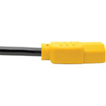 Tripp Lite 4ft Computer Power Cord Extension Cable C14 to C13 Yellow 10A 18AWG 4'