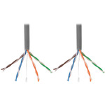 Tripp Lite N022-01K-GY Cat5e 350 MHz Solid Core (UTP) PVC Bulk Ethernet Cable Gray 1000 ft. (304.8 m) TAA