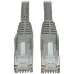 Tripp Lite N201-030-GY Cat6 Gigabit Snagless Molded (UTP) Ethernet Cable (RJ45 M/M) PoE Gray 30 ft. (9.14 m)
