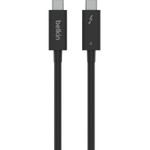 Belkin INZ002BT2MBK 100W Thunderbolt 4 USB-C to USB-C Cable - USB 4 - 40Gbps - 8K - 2m/6.6ft - M/M - Black