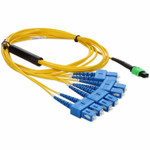 AddOn ADD-MPO-4SC10M9SMF 10m MPO to 4xSC Duplex (8xSC) Fanout SMF Yellow Patch Cable