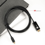 SIIG CB-TC0J11-S1 USB-C to 4K60Hz HDR HDMI 2.0 Active Cable - 2M
