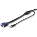 StarTech RKCONSUV6 6 ft. (1.8 m) USB KVM Cable for Rackmount Consoles - VGA and USB KVM Console Cable (RKCONSUV6)