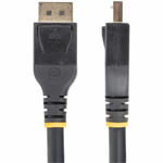 StarTech DP14A-15M-DP-CABLE 50ft (15m) VESA-Certified Active DisplayPort 1.4 Cable, DP8K w/HBR3/HDR10/MST/DSC 1.2/HDCP 2.2, 8K 60Hz, 4K 120Hz, Active DP 1.4 Cable M/M