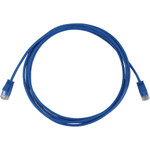 Tripp Lite N261-S6N-BL Cat6a 10G Snagless Molded Slim UTP Ethernet Cable (RJ45 M/M), PoE, Blue, 6 in. (15 cm)