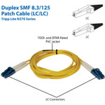 Tripp Lite N370-01M 1M Duplex Singlemode 9/125 Fiber Optic Patch Cable LC/LC 3' 3ft 1 Meter