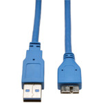 Tripp Lite U326-010 USB 3.0 SuperSpeed Device Cable (A to Micro-B M/M) Blue 10 ft. (3.05 m)