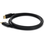 AddOn DISPLAYPORT2F 2ft DisplayPort Male to Male Black Cable For Resolution Up to 3840x2160 (4K UHD)