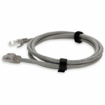 AddOn ADD-1FCAT6A-GY 1ft RJ-45 (Male) to RJ-45 (Male) Straight Gray Cat6A UTP PVC Copper Patch Cable