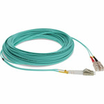 AddOn ADD-SC-LC-16M5OM4 16m LC (Male) to SC (Male) Straight Aqua OM4 Duplex Fiber OFNR (Riser-Rated) Patch Cable