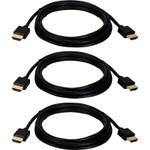 QVS HDT-6F-3PK HDMI Audio/Video Cable with Ethernet