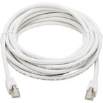 Tripp Lite N262AB-020-WH Safe-IT Cat6a 10G Snagless Antibacterial S/FTP Ethernet Cable (RJ45 M/M) PoE White 20 ft. (6.09 m)