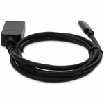 AddOn USBC2DPMM6F 6ft USB 3.1 (C) Male to DisplayPort Male Black Cable