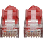 Tripp Lite N201-06N-RD Cat6 Gigabit Snagless Molded (UTP) Ethernet Cable (RJ45 M/M) PoE Red 6-in. (15.24 cm)