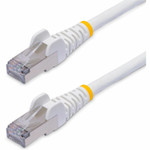 StarTech NLWH-40F-CAT8-PATCH 40ft White CAT8 Ethernet Cable, Snagless RJ45, 25G/40G 2000MHz, 100W PoE, S/FTP, 26AWG Pure Bare Copper, LSZH Network Patch Cord