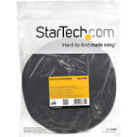 StarTech Hook-and-Loop Cable Management Tie - 50 ft. Bulk Roll - Black - Cut-to-Size Cable Wrap / Straps