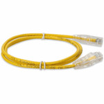 AddOn ADD-5FSLCAT6A-YW Cat.6a Slim UTP Patch Network Cable