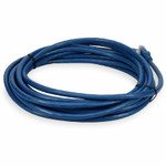 AddOn ADD-50FCAT5E-BE 50ft RJ-45 (Male) to RJ-45 (Male) Straight Blue Cat5e UTP PVC Copper Patch Cable