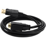 AddOn DISPLAYPORT2DVI10F 10ft DisplayPort 1.2 Male to DVI-D Dual Link (24+1 pin) Male Black Cable Which Requires DP++ For Resolution Up to 2560x1600 (WQXGA)