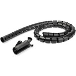StarTech 2.5m / 8.2ft Cable Management Sleeve - Spiral - 45mm/1.8" Diameter - W/ Cable Loading Tool - Expandable Coiled Cord Organizer