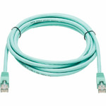 Tripp Lite N261-010-AQ Cat6a 10G Snagless UTP Ethernet Cable (RJ45 M/M) Aqua 10 ft. (3.05 m)