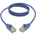 Tripp Lite N001-S03-BL Cat5e 350 MHz Snagless Molded Slim (UTP) Ethernet Cable (RJ45 M/M) Blue 3 ft. (0.91 m)