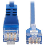 Tripp Lite N204-S01-BL-UP Up-Angle Cat6 Gigabit Molded Slim UTP Ethernet Cable (RJ45 Right-Angle Up M to RJ45 M) Blue 1 ft. (0.31 m)