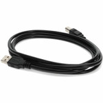 AddOn USBEXTAB12 12ft USB 2.0 (A) Male to USB 2.0 (B) Male Black Cable