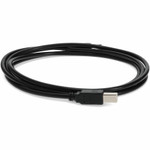 AddOn USBEXTAB12 12ft USB 2.0 (A) Male to USB 2.0 (B) Male Black Cable