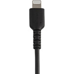 StarTech RUSBLTMM15CMB 6 inch/15cm Durable Black USB-A to Lightning Cable, Rugged Heavy Duty Charging/Sync Cable for Apple iPhone/iPad MFi Certified