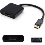 AddOn DISPORT2HDMIA DisplayPort 1.2 Male to HDMI 1.3 Female Black Active Adapter Which Comes with Audio For Resolution Up to 2560x1600 (WQXGA)