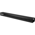 StarTech Vertical Cable Organizer with Finger Ducts - Vertical Cable Management Panel - Rack-Mount Cable Raceway - 20U - 3 ft.