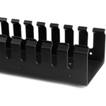 StarTech Vertical Cable Organizer with Finger Ducts - Vertical Cable Management Panel - Rack-Mount Cable Raceway - 20U - 3 ft.