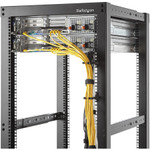StarTech 1U Vertical Server Rack Cable Management D-Ring Hook - 1.8x3.9in (4.5x10cm)