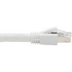 Tripp Lite N272-025-WH Cat8 25G/40G Certified Snagless Shielded S/FTP Ethernet Cable (RJ45 M/M) PoE White 25 ft. (7.62 m)