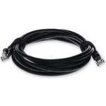 AddOn ADD-3FCAT5E-BK 3ft RJ-45 (Male) to RJ-45 (Male) Straight Black Cat5e UTP PVC Copper Patch Cable