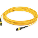 AddOn ADD-MPOMPO-50M9SM-M 50m MPO (Male) to MPO (Male) 12-Strand Yellow OS2 Crossover Fiber OFNR (Riser-Rated) Patch Cable