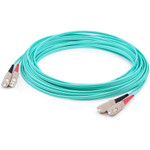 AddOn ADD-SC-SC-8M5OM4 8m SC (Male) to SC (Male) Aqua OM4 Duplex Fiber OFNR (Riser-Rated) Patch Cable