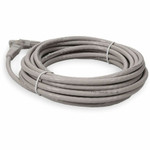 AddOn ADD-40FCAT6A-GY 40ft RJ-45 (Male) to RJ-45 (Male) Snagless Gray Cat6A UTP PVC Copper Patch Cable