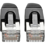 Tripp Lite N262-004-BK Cat6a 10G Snagless Shielded STP Ethernet Cable (RJ45 M/M) PoE Black 4 ft. (1.22 m)