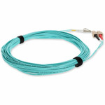 AddOn ADD-SC-LC-5M5OM4 5m LC (Male) to SC (Male) Aqua OM4 Duplex Fiber OFNR (Riser-Rated) Patch Cable