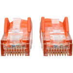 Tripp Lite N201-002-OR Cat6 Gigabit Snagless Molded (UTP) Ethernet Cable (RJ45 M/M) PoE Orange 2 ft. (0.61 m)